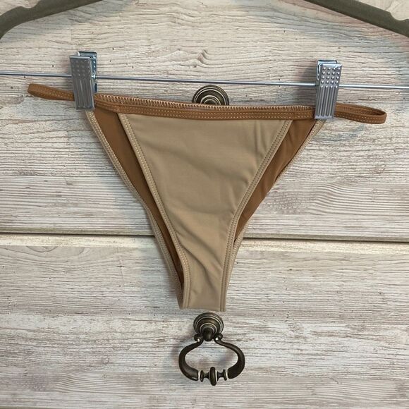 Tribe Kelley Other - Tribe Kelly, The Second String Bikini Bottoms, Color: Taupe, Size S